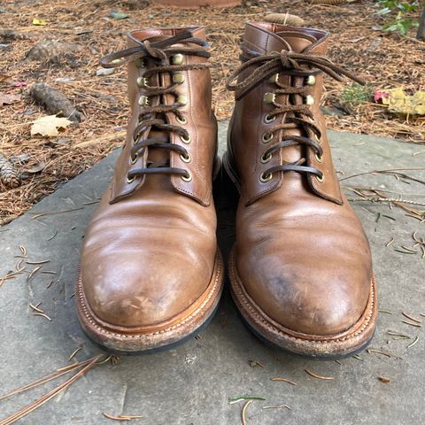 View photo of Grant Stone Diesel Boot in Horween Dune Chromexcel