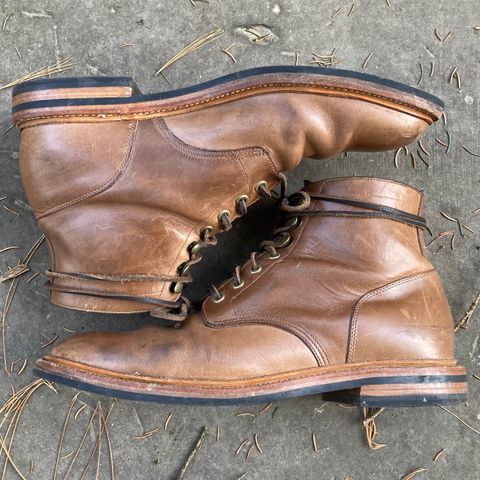 View photo of Grant Stone Diesel Boot in Horween Dune Chromexcel