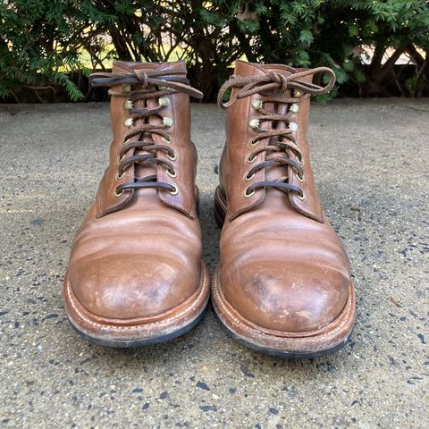 View photo of Grant Stone Diesel Boot in Horween Dune Chromexcel