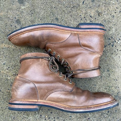View photo of Grant Stone Diesel Boot in Horween Dune Chromexcel