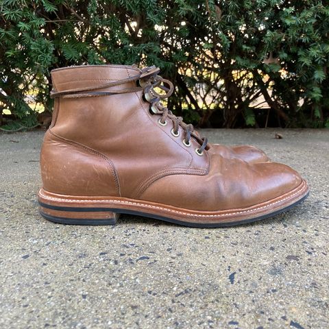 View photo of Grant Stone Diesel Boot in Horween Dune Chromexcel