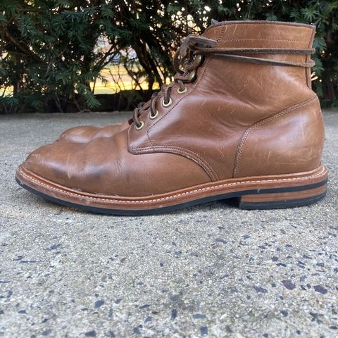 View photo of Grant Stone Diesel Boot in Horween Dune Chromexcel