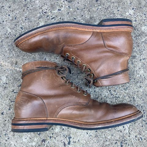 View photo of Grant Stone Diesel Boot in Horween Dune Chromexcel