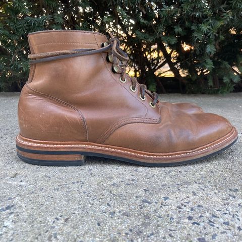 View photo of Grant Stone Diesel Boot in Horween Dune Chromexcel