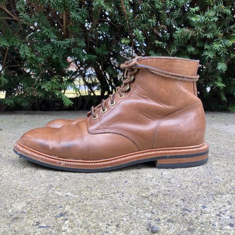 View photo of Grant Stone Diesel Boot in Horween Dune Chromexcel