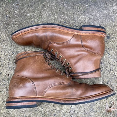 View photo of Grant Stone Diesel Boot in Horween Dune Chromexcel