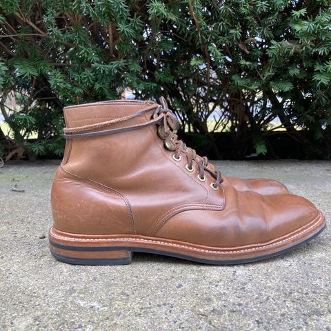 View photo of Grant Stone Diesel Boot in Horween Dune Chromexcel