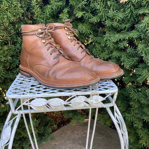 View photo of Grant Stone Diesel Boot in Horween Dune Chromexcel