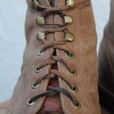 View photo of Grant Stone Diesel Boot in C.F. Stead Natural Waxy Commander Suede