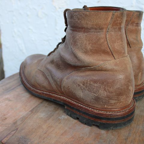 View photo of Grant Stone Diesel Boot in C.F. Stead Natural Waxy Commander Suede