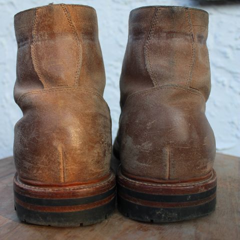 View photo of Grant Stone Diesel Boot in C.F. Stead Natural Waxy Commander Suede