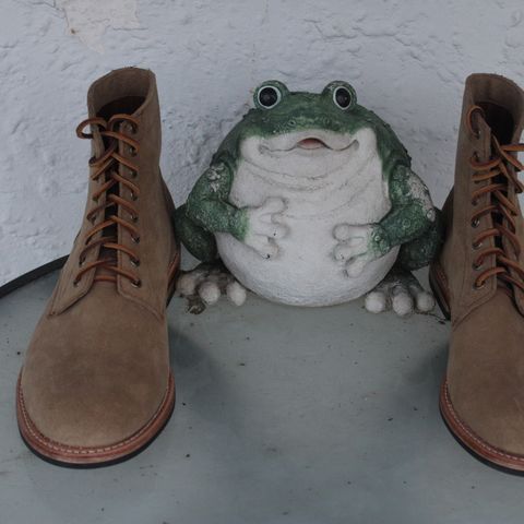 Oak Street Bootmakers Trench Boot in Horween Natural Chromexcel Roughout
