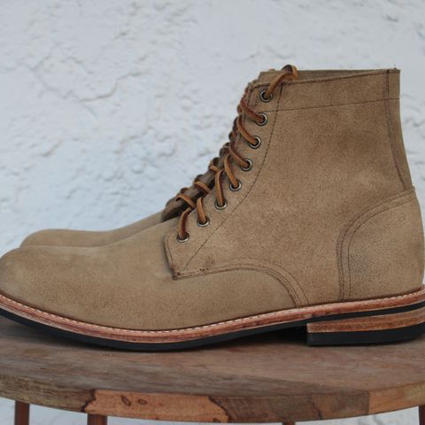 Oak Street Bootmakers Trench Boot in Horween Natural Chromexcel Roughout