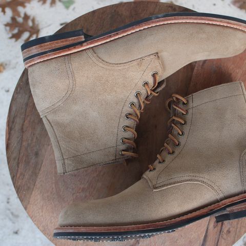 Oak Street Bootmakers Trench Boot in Horween Natural Chromexcel Roughout