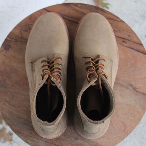 Oak Street Bootmakers Trench Boot in Horween Natural Chromexcel Roughout