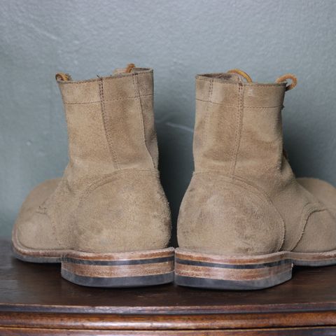 Oak Street Bootmakers Trench Boot in Horween Natural Chromexcel Roughout