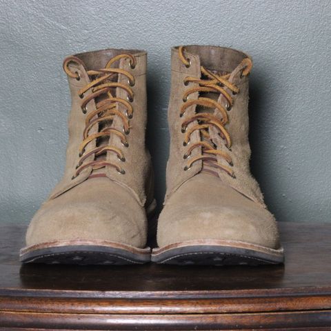 Oak Street Bootmakers Trench Boot in Horween Natural Chromexcel Roughout