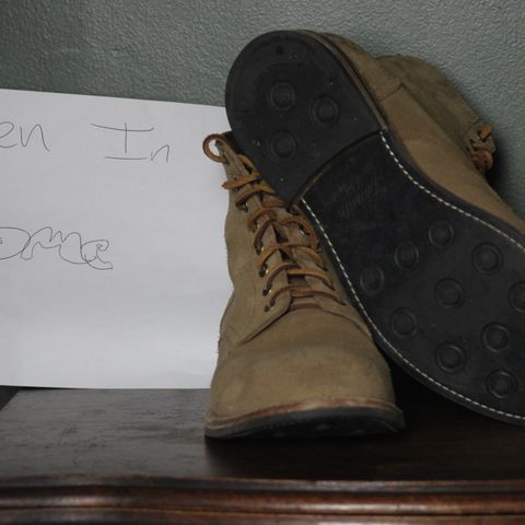 Oak Street Bootmakers Trench Boot in Horween Natural Chromexcel Roughout