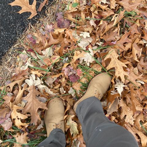 View photo of Oak Street Bootmakers Trench Boot in Horween Natural Chromexcel Roughout