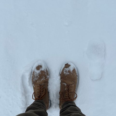 View photo of Oak Street Bootmakers Trench Boot in Horween Natural Chromexcel Roughout