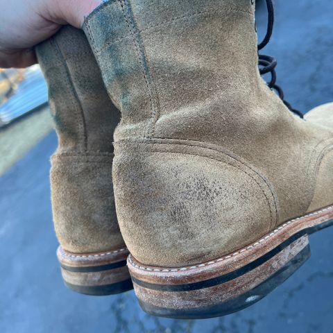 Oak Street Bootmakers Trench Boot in Horween Natural Chromexcel Roughout