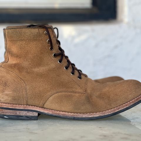 Oak Street Bootmakers Trench Boot in Horween Natural Chromexcel Roughout