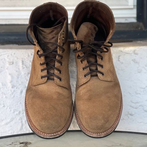 Oak Street Bootmakers Trench Boot in Horween Natural Chromexcel Roughout