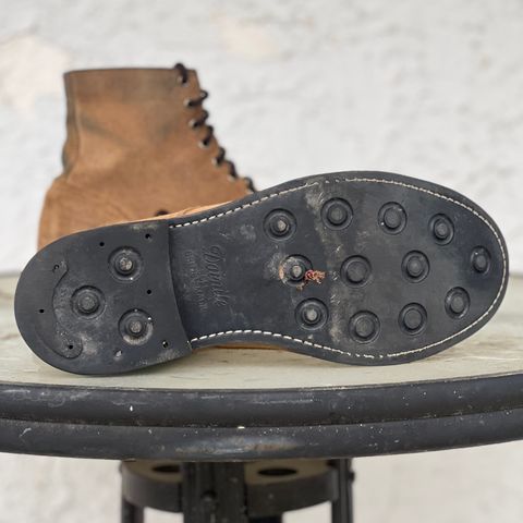 Oak Street Bootmakers Trench Boot in Horween Natural Chromexcel Roughout