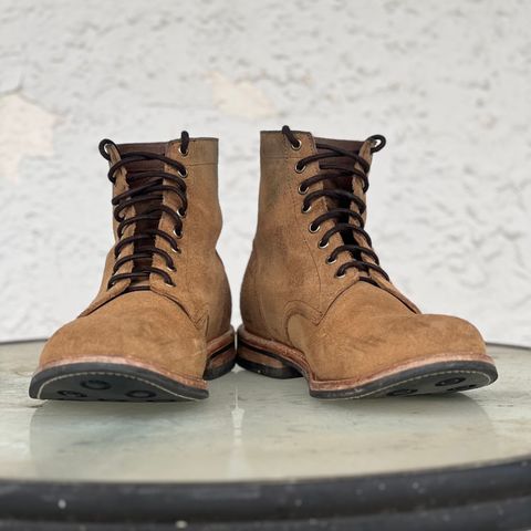 Oak Street Bootmakers Trench Boot in Horween Natural Chromexcel Roughout