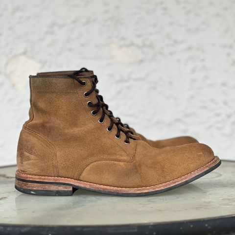 Oak Street Bootmakers Trench Boot in Horween Natural Chromexcel Roughout