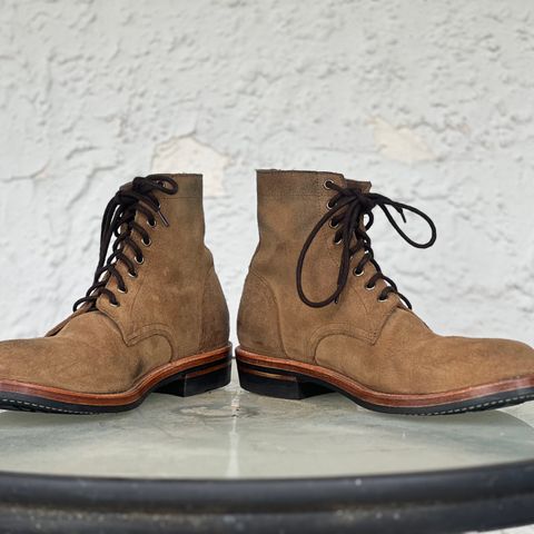 Oak Street Bootmakers Trench Boot in Horween Natural Chromexcel Roughout