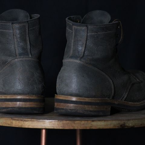 View photo of Truman Cap Toe Boot in C. F. Stead Smokey Gray Waxy Mohawk