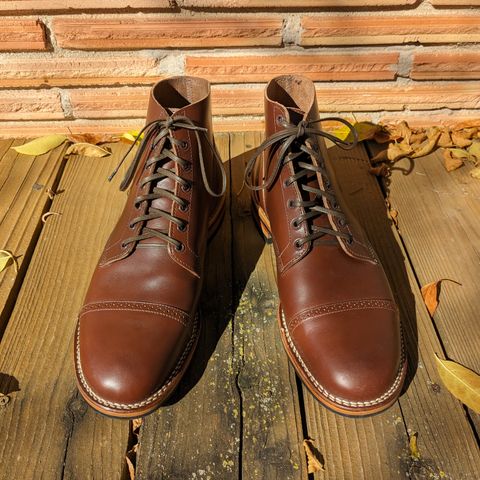 Viberg Boondocker in Horween Pigment Brown Workshoe Butt