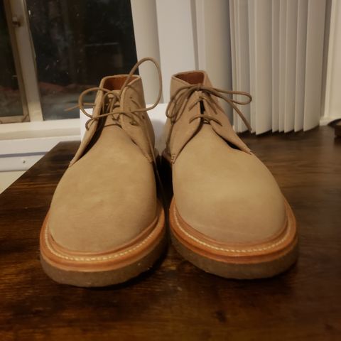 View photo of Grant Stone Unlisted Model in C.F. Stead Tan Repello Calf Suede