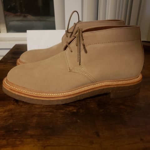 Search result thumbnail of Grant Stone Unlisted Model in C.F. Stead Tan Repello Calf Suede