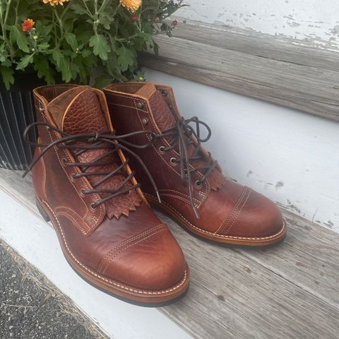 Truman Cap Toe Boot in Gallun leathers Cognac Horse Rump
