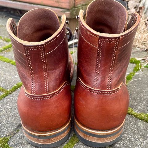 View photo of Truman Cap Toe Boot in Gallun leathers Cognac Horse Rump