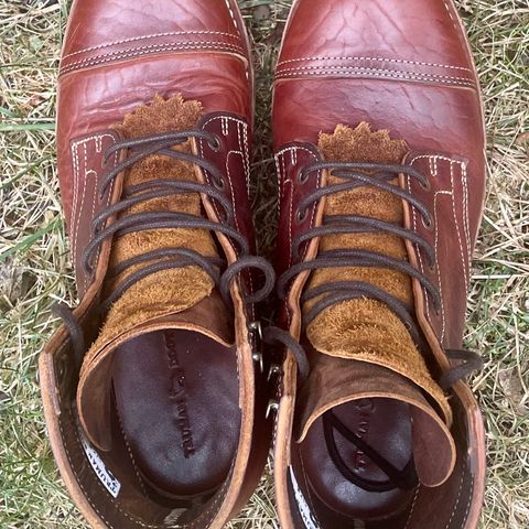 View photo of Truman Cap Toe Boot in Gallun leathers Cognac Horse Rump