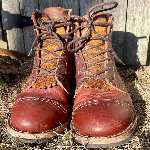 Truman Cap Toe Boot in Gallun leathers Cognac Horse Rump