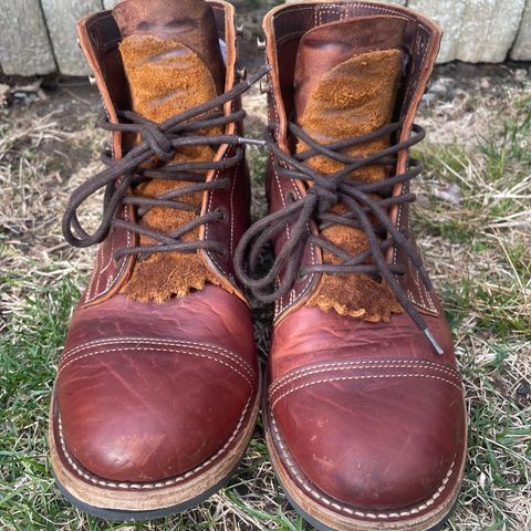 Truman Cap Toe Boot in Gallun leathers Cognac Horse Rump