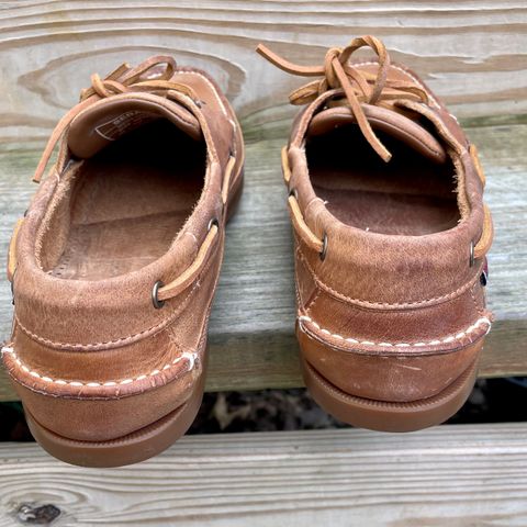 Sebago Schooner in Brown Tan Crazy Horse
