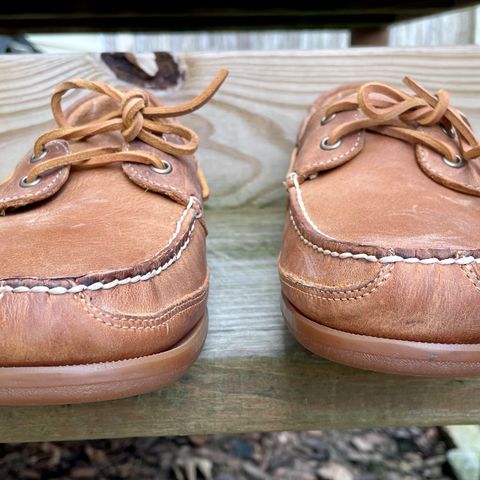 Sebago Schooner in Brown Tan Crazy Horse