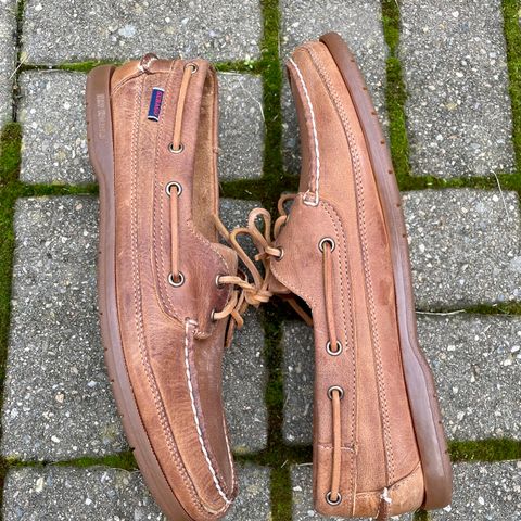 Sebago Schooner in Brown Tan Crazy Horse