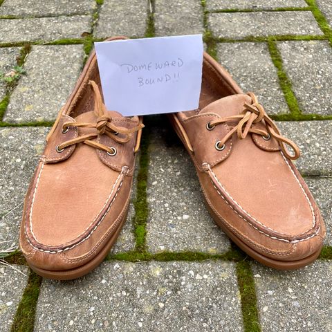 Sebago Schooner in Brown Tan Crazy Horse