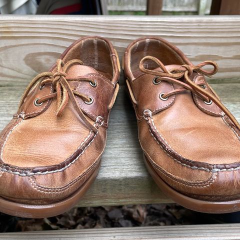 Sebago Schooner in Brown Tan Crazy Horse