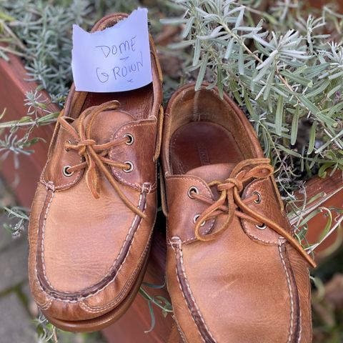 Sebago Schooner in Brown Tan Crazy Horse