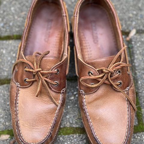 Sebago Schooner in Brown Tan Crazy Horse