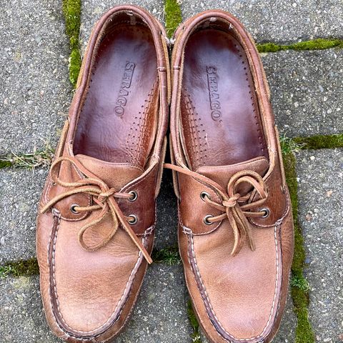 Sebago Schooner in Brown Tan Crazy Horse