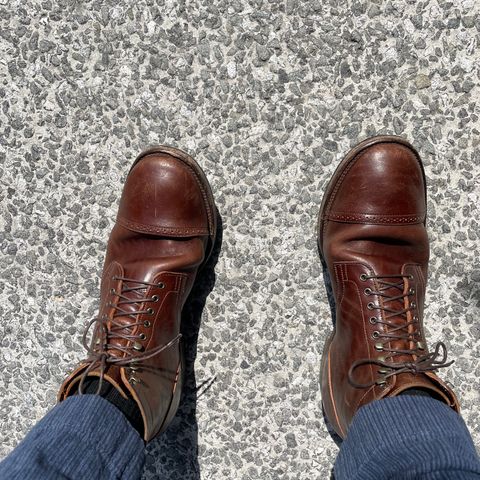 View photo of Viberg Service Boot BCT in Maryam Brown Horsebutt