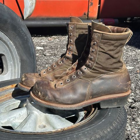 Hall's Safety Equipment Lace-To-Toe Lineman Boot in Brown Crazy Horse Oiled Leather